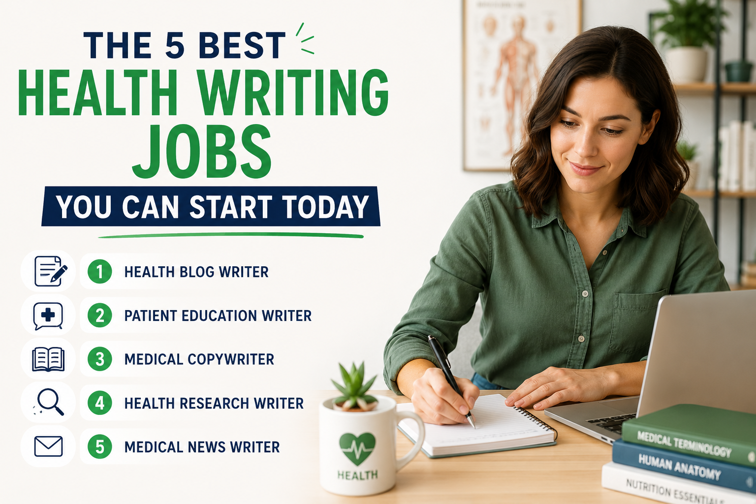 The 5 Best Health Writing Jobs You Can Start Today