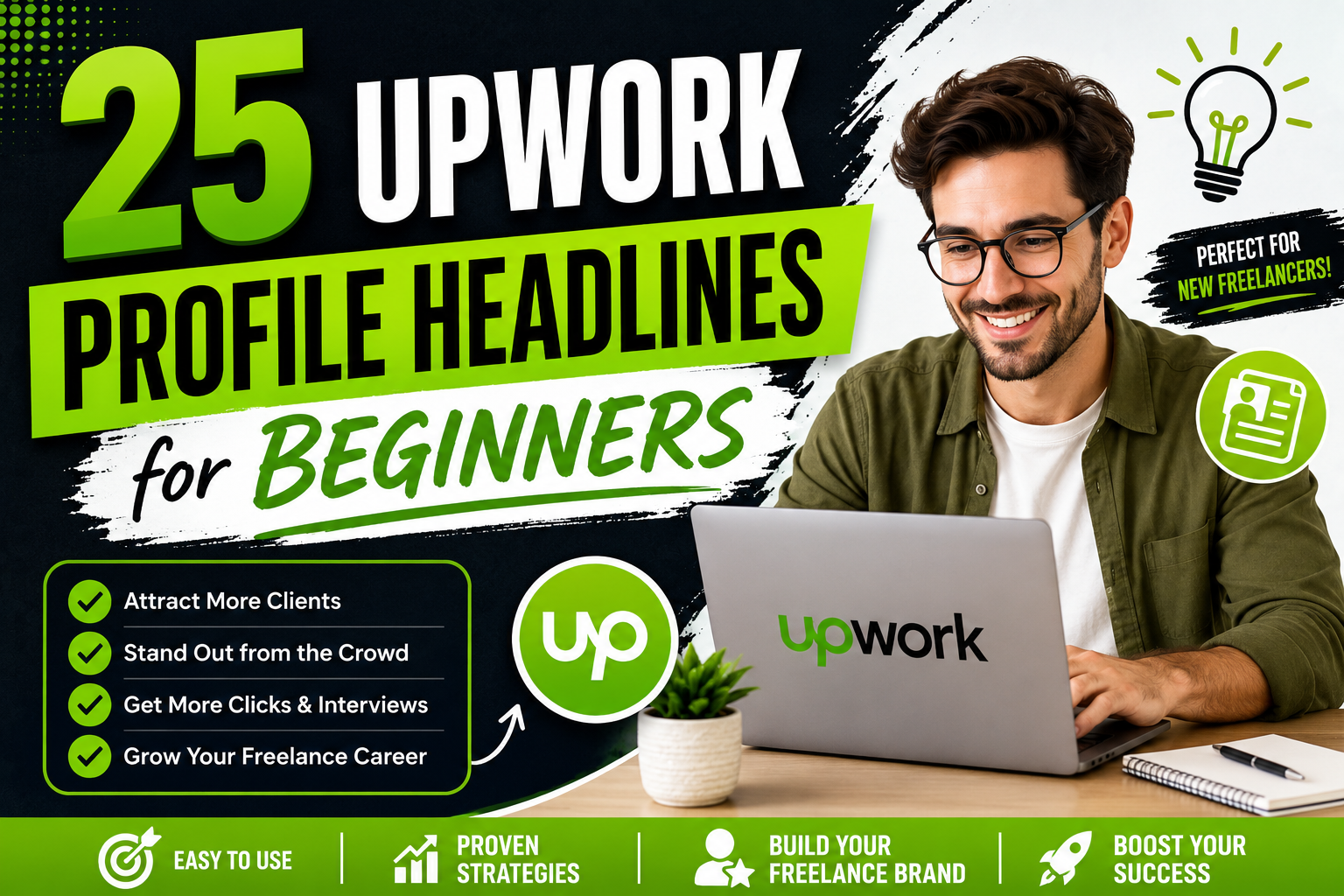 25 Upwork Profile Headlines for Beginners