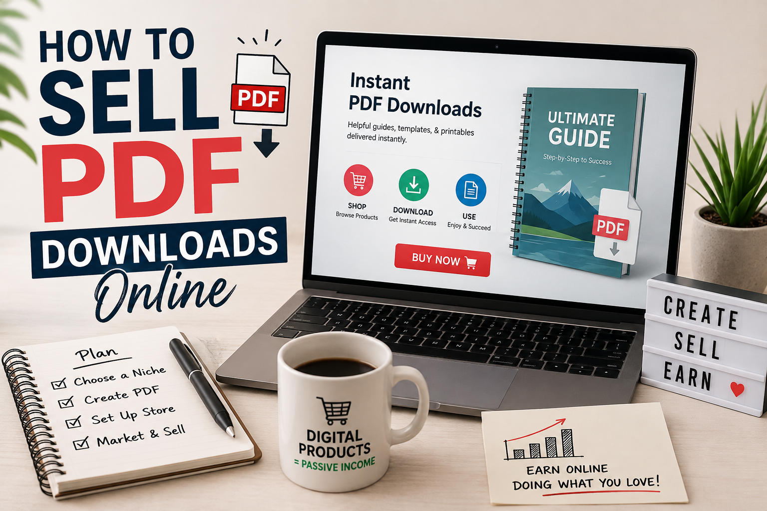 How to Sell PDF Downloads Online
